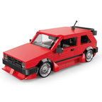 REATIVE Red Golf MK2 Car Building Blocks MOC Speed Vehicle Model Bricks High Tech Ideas Toy Kit Collection DIY Gift Kids Aldults - CADA BRICKS®