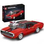 Mould King 10112 Technical Car Building Block The Red Charger Sport Racing Car Model Assembly Brick Toys Kids Christmas Gift