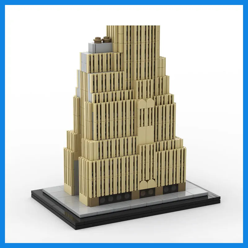 MOC Build Blocks Cities Service Building Skyscraper Modular Architectural Model DIY Bricks Urban Landscape Assemble Toys