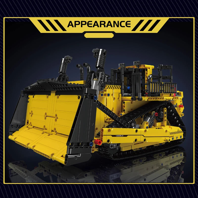 Mould King 15084 Technical Car Toys The APP RC Control D11 Bulldozer Building Block Assembly Truck Brick Set Kids Christmas Gift