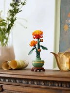 LEGO 10368 Icons Krysantemum Blomsterdekor, Kreativt Byggesett for Voksne, Blomsterutstilling fra Den Botaniske Samlingen