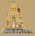 MOC Ancient Egyptian Pharaonic Pyramid Temple Building Blocks Architectural Building Toy Statues Hieroglyphics for Gift 2666PC