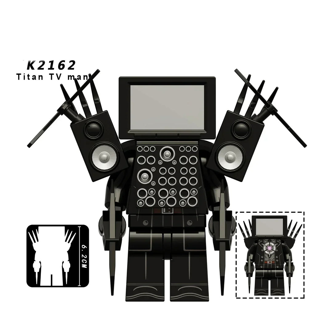 New KDL SWAT Skibidi Toilet Man Figures Anime Block Toys TvMan Titan Cameraman Speakerman Bricks Model Toy For Kid Birthday Gift - CADA BRICKS®