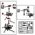 Military Special Forces Police SWAT Gangster Weapons Guns Mortar Jeeps Off-Road Armored Vehicle Model Soldier Building Block Toy