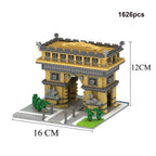 KNEW BUILT The Leaning Tower of Pisa Euro Constrution Micro Mini Building Blocks for Adult Child Toys Set Roma Colosseum Bricks