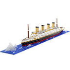 Small Particle Building Block Assembly Toy Titanic Giant Boy Girl Puzzle Cruise Ship Brick Model Kit Desltop Birthday Gift Child