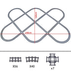 City High-tech Trains Flexible Tracks Forked Straight Curved Rails Crossing Switch Building Block Bricks Creative Toys for kids