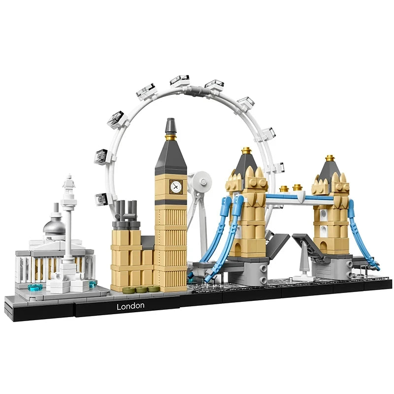 Architecture Set San Francisco New York Pairs Dubai City Skyline Building Blocks Tokyo Shanghai Singapore Construction Brick Toy