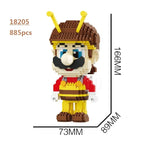 New Anime Mini Blocks Cute Cartoon Peach Luigi Building Bricks Toys for Children Present Bowser Valentine Girls Boy Juguetes - CADA BRICKS®