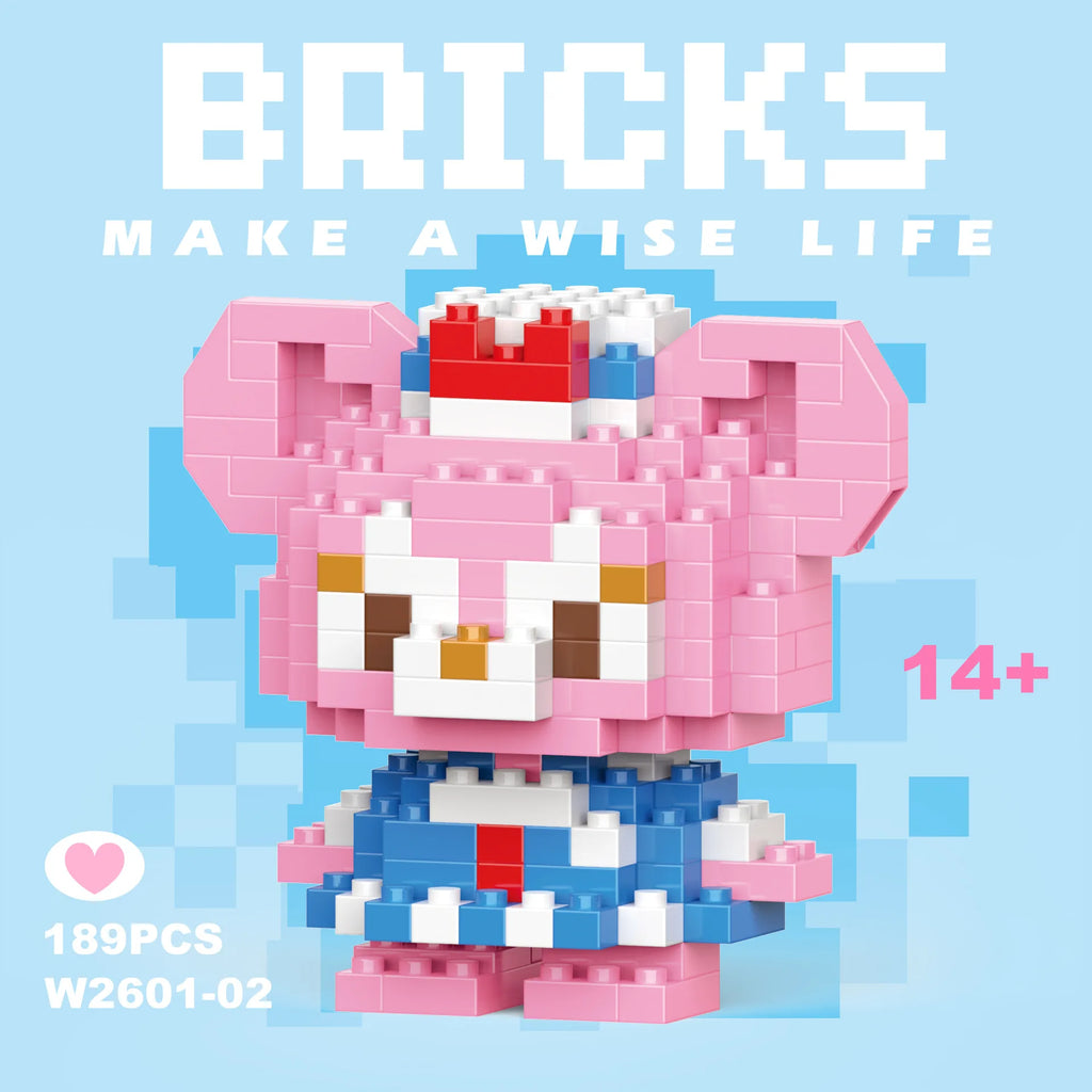 Disney 108 style Stitch LinaBell StellaLou Building Blocks Princess Cartoon Figrues Bricks Children's Assembly Toys Model Gift - CADA BRICKS®