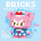 Disney 108 style Stitch LinaBell StellaLou Building Blocks Princess Cartoon Figrues Bricks Children's Assembly Toys Model Gift - CADA BRICKS®