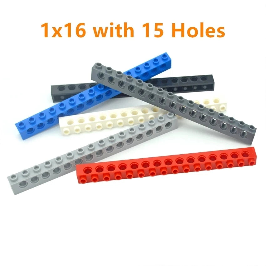 Technical Building Block MOC Combination Studded Long Beam with Hole Thick Bricks Compatible 3703 32018 3895 2730 3894 3701 3700 - CADA BRICKS®