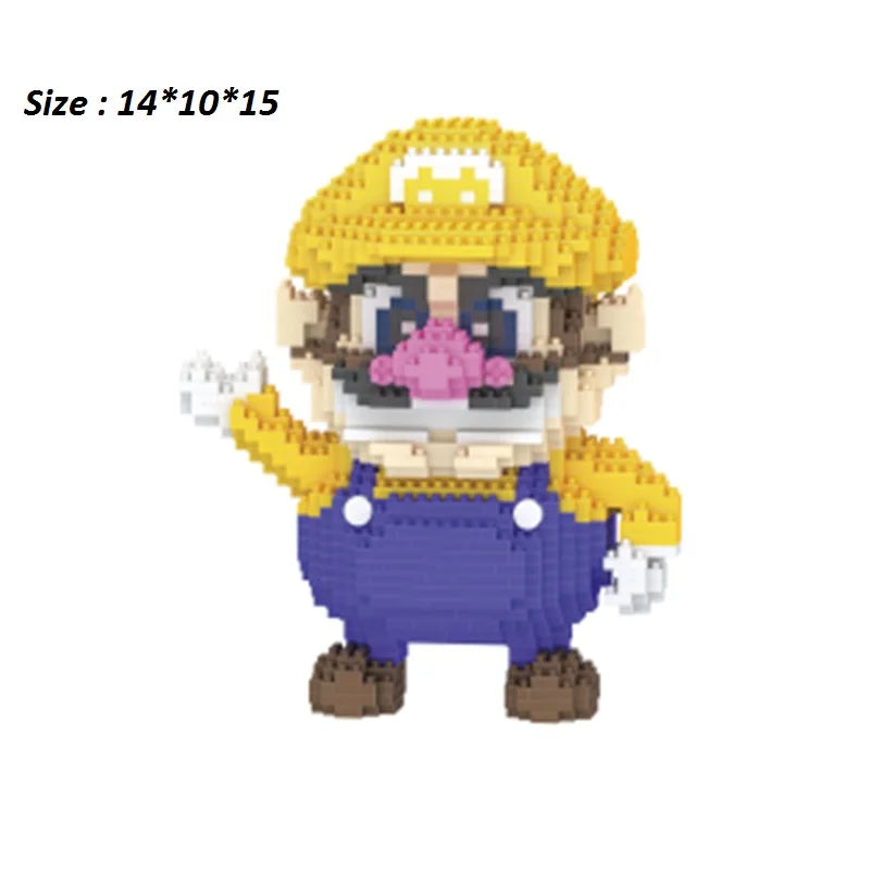 New Anime Mini Blocks Cute Cartoon Peach Luigi Building Bricks Toys for Children Present Bowser Valentine Girls Boy Juguetes - CADA BRICKS®