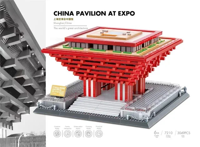 MOC World Famous Architecture Edifice Opera House Building Blocks Villa Savoye Bridge Tower Toy Children Birthday Christmas Gift - CADA BRICKS®