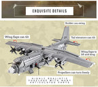 AC130 Gunship Airplane Model Kits, C130 / C 130 Hercules Military War Aircraft (1713 PCS) Planes and Jets Building Blocks Sets