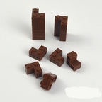 Små partikler tykke veggstein 1x2 1x3 1x4 prikker løse deler tilbehør dører vinduer gjør-det-selv byggeklosser pedagogisk leketøy for barn