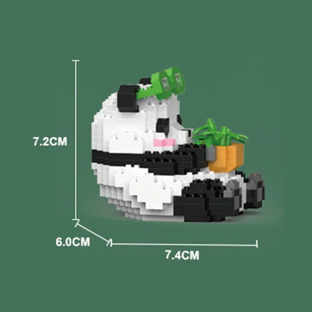 Creative DIY Assemable Animal Cute MINI Chinese Style Animal Panda Building Block Educational Boy Toys For Children Model Bricks - CADA BRICKS®