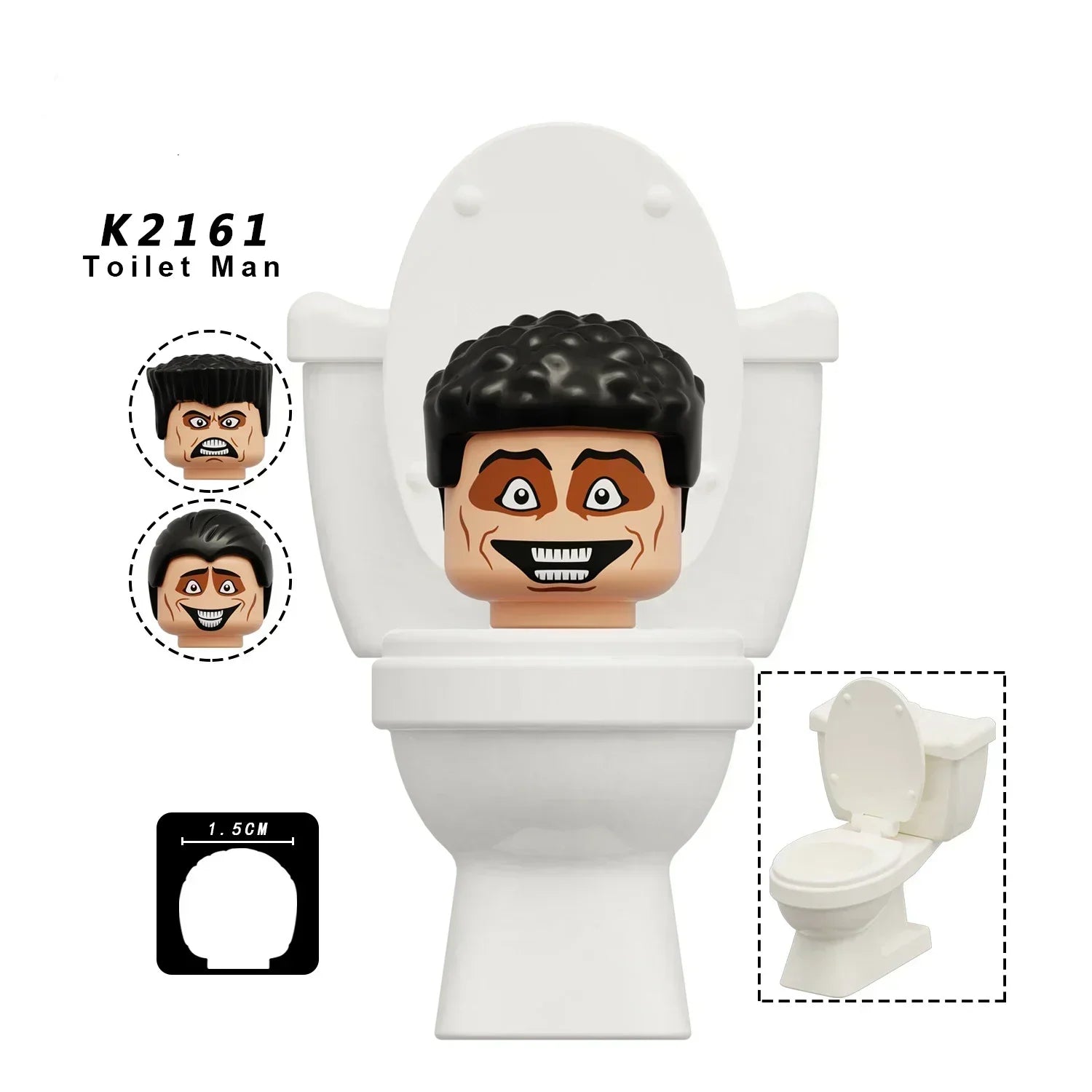 New KDL SWAT Skibidi Toilet Man Figures Anime Block Toys TvMan Titan Cameraman Speakerman Bricks Model Toy For Kid Birthday Gift - CADA BRICKS®