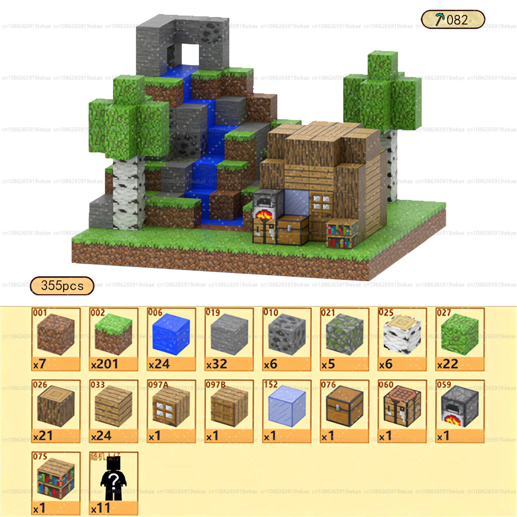 Magnetic Building Block Magnet Cube Mine World Set for Boy Girl Kid Age 3+ DIY Model Children STEM Sensory Toy Christmas Gift - CADA BRICKS®