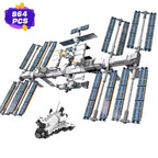 864 PCS International Space Station Compatible 21321 60004 Building Blocks Bricks Shuttle Astronaut Toy Birthday Christmas Gift
