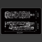 MOULD KING 17073 17074 Technical City Engineering LTM1110 Mobile Crane APP Remote Control Building Blocks Truck Toys for Adults