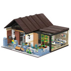 Creative City Japanese Style Range Single-family Villa flower house Building Blocks  Architecture Bricks Toys for Kid Gifts
