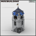 MOC Building Block Medieval Castle Tower Wall Gate Fortress Model Christmas Gifts Collection DIY Brick Assembling Toys Children