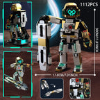 UFO flygende tallerken byggekloss romvesen skip romfartøy astronaut kreativ samlingsdekorasjon puslespill leketøy gutt gave