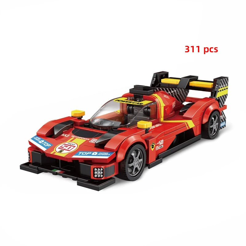 Moc Speed Champion Technical Car City Vehicle Racing Car Building Blocks Sports Car Garage Carro Rennau Voiture Creative Toys - CADA BRICKS®