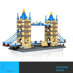 World Famous Architecture Mini Block Tower Bridge London England United Kingdom Micro Building Bricks Toy Nanobricks For Gifts