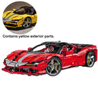 IN STOCK MOC 1:8 Technical RC Sports Car SF90 Building Blocks Model Bricks Assembling Toys for Children Birthday Gift Set - CADA BRICKS®