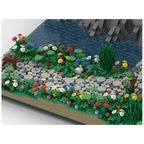 MOC The Highstone Fortress Lion Kingdom Street View Castle Architecture Building Blocks Model Toys Bricks Aldult Children's Gift