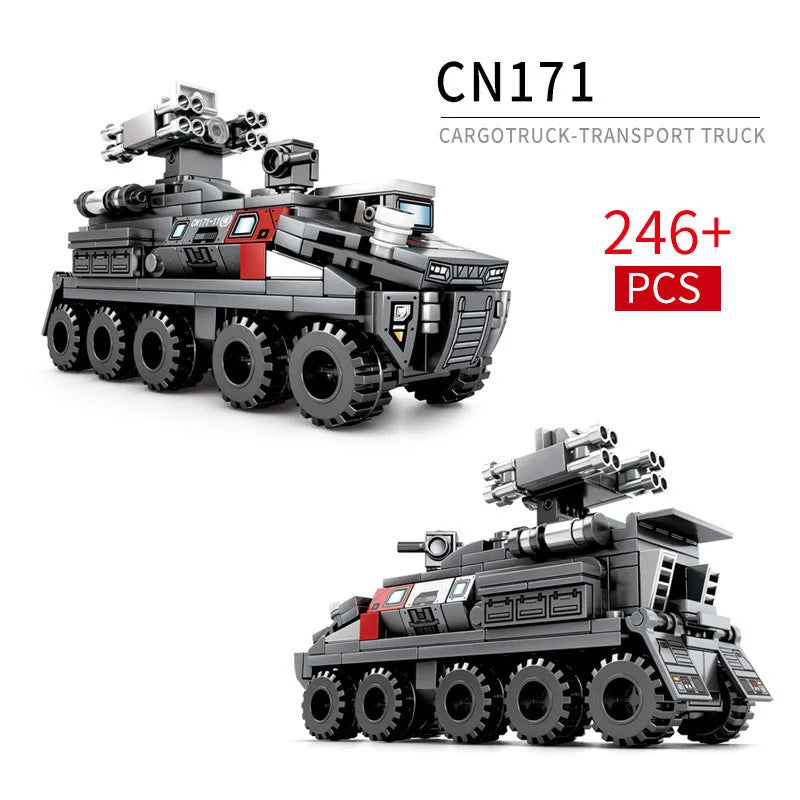 Military Model Building Block the Wandering Earth Heavy Transport Vehicle Truck 832pcs Educational Bricks Toy Boy