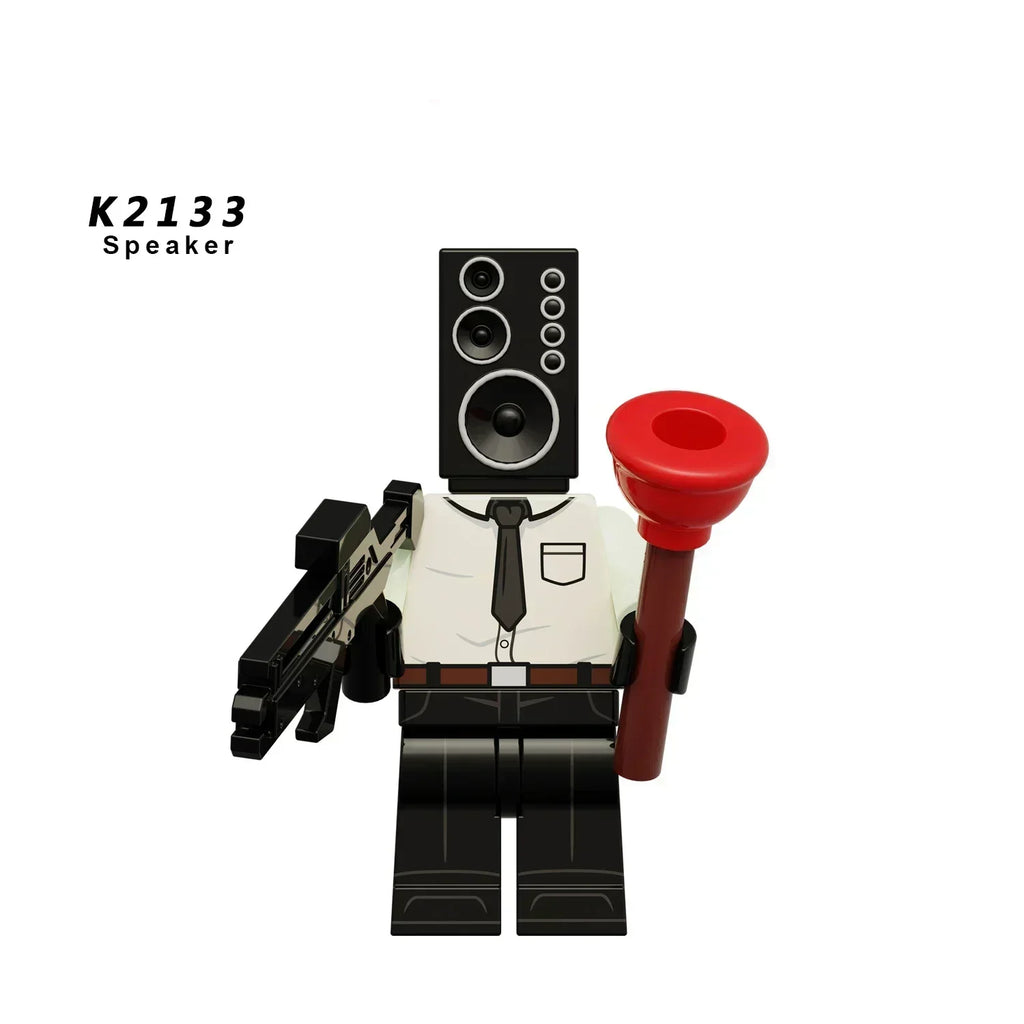 New KDL SWAT Skibidi Toilet Man Figures Anime Block Toys TvMan Titan Cameraman Speakerman Bricks Model Toy For Kid Birthday Gift - CADA BRICKS®
