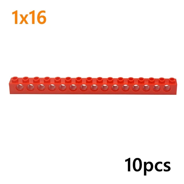 Technical Building Block MOC Combination Studded Long Beam with Hole Thick Bricks Compatible 3703 32018 3895 2730 3894 3701 3700 - CADA BRICKS®