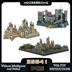 MOC Classic Medieval Castle Architecture Fortress Street View Building Block Model Assembly Originality Bricks Puzzle Toys Gifts