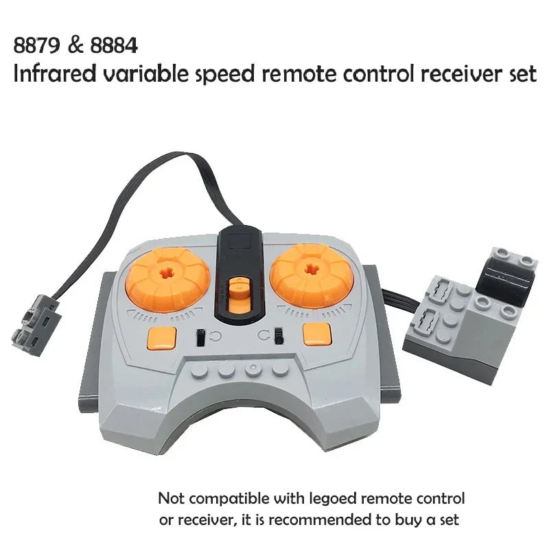 Electronic Model Building Blocks MOC Power Functions Motor Technical Parts IR Speed Remote Control Receiver Battery Box DIY Toys - CADA BRICKS®