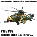 2024 Sluban WW2 Military Russia Air Weapon Mi-24 Attack Helicopters Hind Model Building Blocks Classics Fighter Bricks Plane Toy