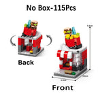 City Mini Shop Supermarket Street View Model Building Blocks Hamburger Restaurant Retail Store Bricks Architecture Friend Girl - CADA BRICKS®