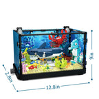 Fish Tank Building Blocks Brick With Led Lights，Aquarium，Toys for Boys Children Gifts home Decoration，Not Compatible with Legoed - CADA BRICKS®