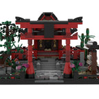 MOC Small Shinto Shrine Model Building Block House Temple Japanese Style Building Assembled Brick Toys Creative Children's Gift