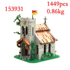Spot MOC-134494 128617 137009 139581 etc. Medieval building houses Small particle assembly building blocks educational toy model