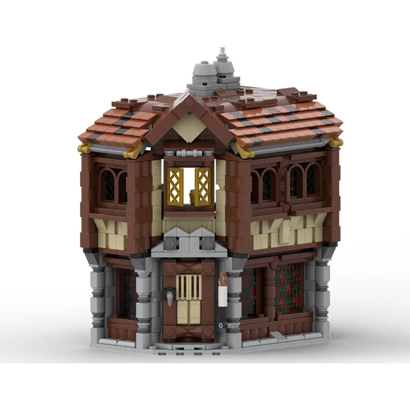 Spot Small Particle MOC-162199 Medieval Tavern Architecture Series Puzzle DIY Creative Toy Ornament Gift