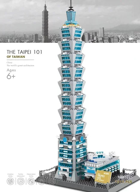 MOC World Famous Architecture Edifice Opera House Building Blocks Villa Savoye Bridge Tower Toy Children Birthday Christmas Gift - CADA BRICKS®