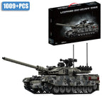 Military WW2 MOC Leopard 2A7 Army Main Battle Tank Soldiers Building Blocks Bricks M1 T90M Tank Set For Children Boys Gifts - CADA BRICKS®