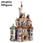 2025 New MOC Beast Castle Castle Building Street Scene Model Toy Building Blocks Valentine's Day Gift Girl Toy