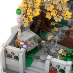 Blocchi da Costruzione Moc Stile Cinese Architettura del Giardino Modulo Tecnologico Blocchi da Costruzione Regalo per Festival Giocattolo per Bambini Set Fai-da-te