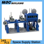 MOC Bouwstenen Ruimtestation Serie Mobiele Lanceercontrole Pod Model Commando Voorraadbasis Creatief Speelgoed Doe-Het-Zelf Bakstenen Kerstcadeaus