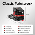 FH Truck 6X4 Tractor Heavy Duty RC Remote Control Engineering Vehicle Model Building Blocks Bricks Kits Toys Boy Christmas Gifts