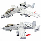 961 TEILE WW2 A10 Warthog Flugzeug Kampfjet Bausteine Set Luftwaffe Flugzeug Modellbausätze Baustein Spielzeug Geschenke für Jugendliche und Erwachsene